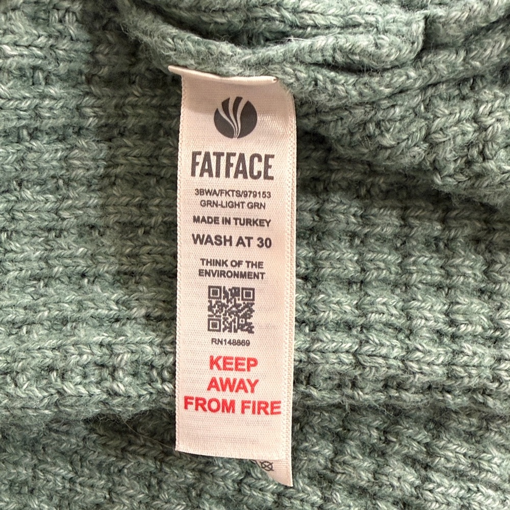 Fat Face Mint Green Women's Cardigan - Picture 7 of 7